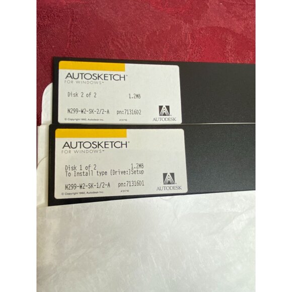 Autodesk AutoSketch For Windows 3.0 Complete Set With Manuals & Floppy Disks - Picture 3 of 14